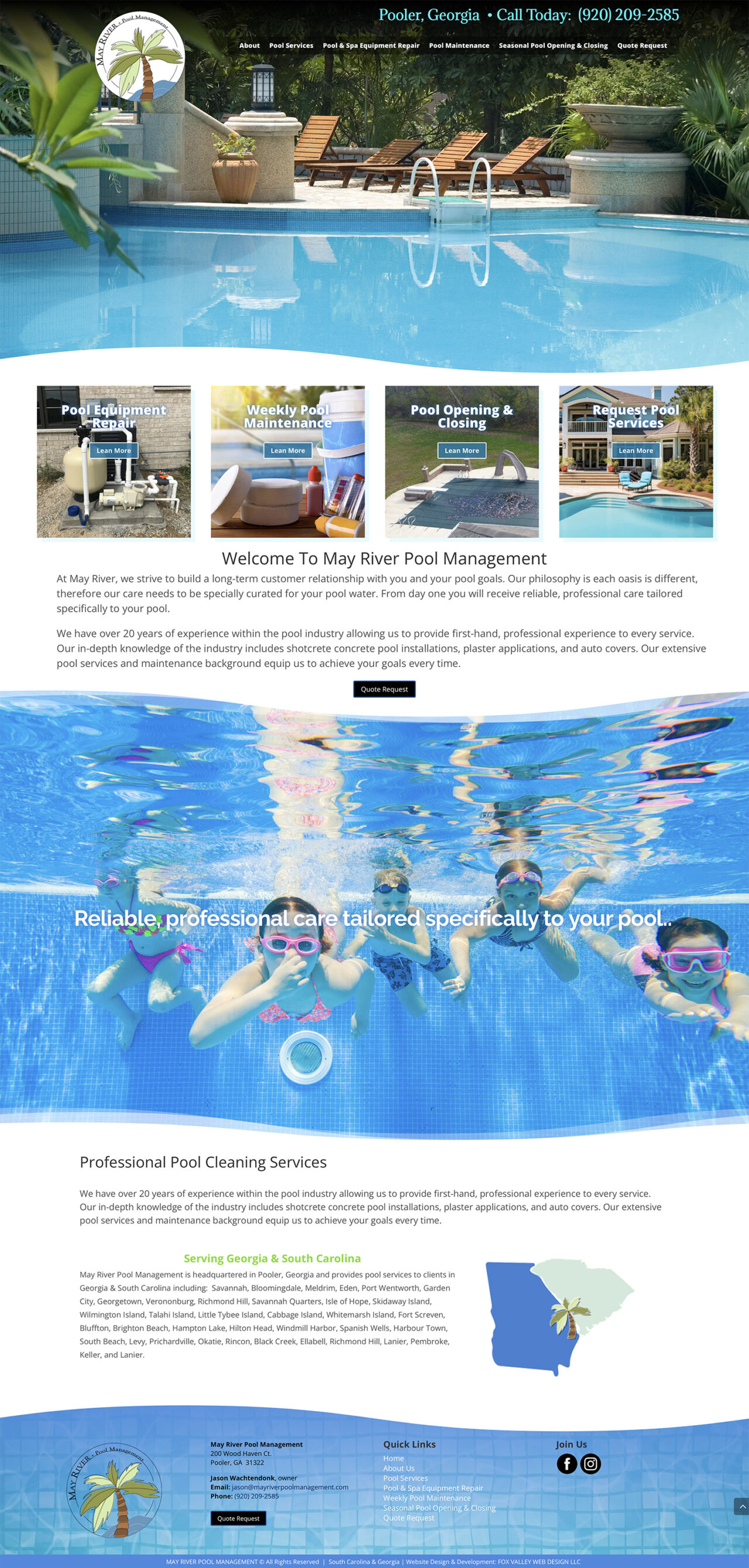 May River Pool Management, Georgia Pool Services, South Carolina Swimming Pools, pool equipment repair, spa repair, pool maintenance, seasonal pool opening & closing service, professional pool services USA